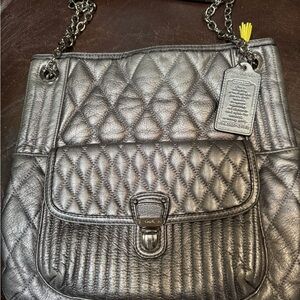 Coach Metallic Chrome Pristine Shoulder Bag